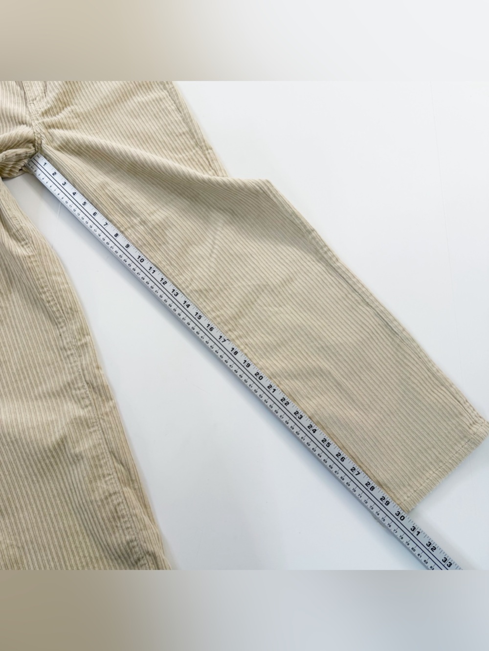 Kancan Buckle BKE Jeans Womens 27 Cream High Rise Straight Corduroy Stretch - Picture 8 of 11